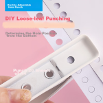 Ujia loose-leaf error book for elementary school, junior high school and high school students, correction notebook, Chinese, mathematics, English, postgraduate entrance examination, correction book, detachable Ebbinghaus memory book, light blue - Image 3