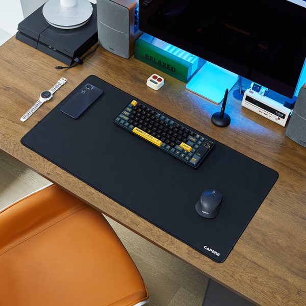 BUBM Mouse Pad Oversized Desk Pad Laptop Pad Keyboard Pad Office Desk Pad Game Home Pad Waterproof Support Customization 100*50cm Black