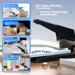 Deli [Super Hot Sale] A4/80 pages large capacity data booklet pocket loose-leaf folder loose-leaf pocket ticket test paper storage management protection office supplies P05006 - Image 4