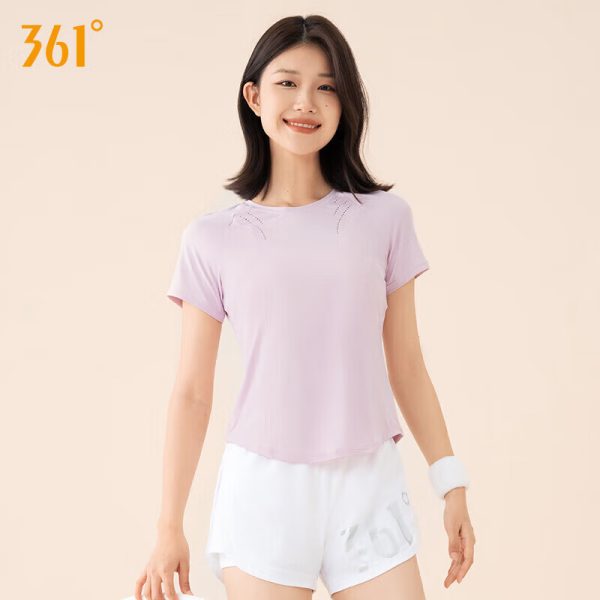 361° sports fitness yoga tops for women spring and summer running short-sleeved T-shirts high-value quick-drying yoga clothes