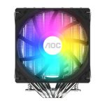 AOCT6FB/93 Black CPU Air Cooling Radiator Big Frost Tower (/Dual Tower 6 Heat Pipes/Nickel Plating Process/PWM Temperature Control/Hydraulic Silent/Support Multi-Platform/TDP230W) - Image 4