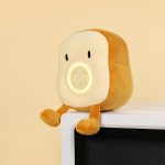 Momen doll alarm clock toast plush alarm clock night light multi-function student creative electronic clock boys and girls children's holiday gift to sleep with haha - Image 7