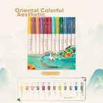 TANOSEE Le Rushi imported neutral pen super smooth student office gel pen signature hook line composition pen 0.4mm black 3 pieces TS-FPAH-K - Image 4
