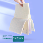Juvenile companion folder two-page file set A4 gradient single-piece folder office stationery single-page test paper storage bag insert L-shaped waterproof single-piece test paper folder storage folder green 5 sets - Image 7