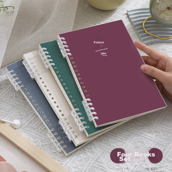 Faramont 4-book set/B5 horizontal lined loose-leaf notebook with detachable refill coil notebook for junior and senior high school students, postgraduate entrance examination diary, printed type
