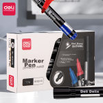 Deli (deli) push erasable gel pen 0.5mm bullet puppy diary student gel pen heat erasable pen black 3 pieces/box SA295 - Image 7