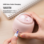 Deli [Children's Day Gift] Newsai Rechargeable Strong Suction Desktop Vacuum Cleaner Mini Keyboard Dust Removal Eraser Cleaner Mist Purple NS199-S - Image 6