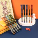 Comix 60 pieces black 0.5mm gel pen signature pen bullet head uncapped office stationery Q009 - Image 3