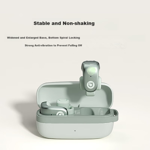 adol ASUS a bean open Bluetooth headset ear clip type suitable for Apple Xiaomi Huawei TWS-J66 Meteorite Black