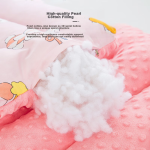 9i9 baby pillow children's pillow pillow core comfort pillow pure cotton bean velvet double-sided washable 50*30A209 - Image 6