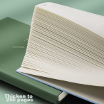 Deli A7/96 sheets portable notebook creative leather cover pocket book mini notebook word handbook brown BP119 - Image 7