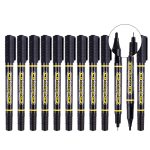 Snow White PVN-166 straight liquid ballpoint pen student gel pen full needle tube signature pen examination special pen 0.5mm blue 12 pieces/box - Image 3