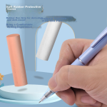 Jin Wannian [grinding] 0.5mmST push soft rubber sleeve heat-erasable neutral pen student exam office meeting record signature pen crystal blue 12 pieces G-13410-002 - Image 7