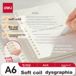 Deli 6-color square rod fluorescent pen color marker student exam review office key eye-catching hand account notes hand copy newspaper graffiti painting with stickers S741 - Image 2