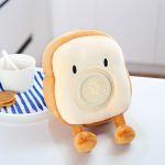 Momen doll alarm clock toast plush alarm clock night light multi-function student creative electronic clock boys and girls children's holiday gift to sleep with haha - Image 6