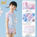 361° children's swimsuit female summer split print cute swimsuit small and medium-sized girls hot spring two-piece swimsuit - Image 8