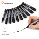 Deli business style large capacity uncapped neutral pen signature pen office office pen 0.5mm bullet head 12 pieces/box black S62