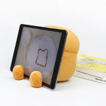 Momen doll alarm clock toast plush alarm clock night light multi-function student creative electronic clock boys and girls children's holiday gift to sleep with haha - Image 2