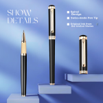 MONTAGUT signature pen high-end business office ballpoint pen college entrance examination gift high-end gift box set for teachers Eternal series Black Liya 0.5mm - Image 6