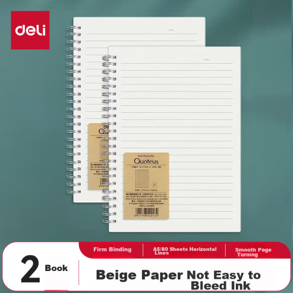 Deli 22K20 sheets primary school English homework book soft copy notebook stationery 20 books D2222