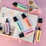 STABILO macaron highlighter large capacity color light color colorful highlighter to mark key points for students with markers 70/155 light mist purple (single) - Image 3