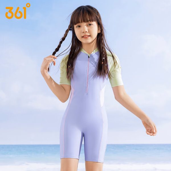 361° children's swimsuit girls swimsuit one-piece large and medium-sized children students teenagers hot spring swimsuit