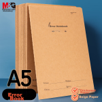 M&G Stationery A5 Error Book Kraft Paper English Correction Book Student Draft Chinese Mathematics Error Correction Collection 10 Books FA5360I