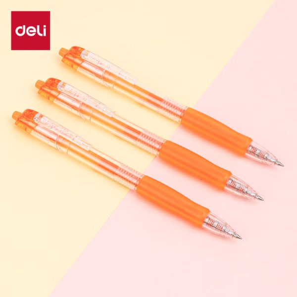 Deli S01 click gel pen signature pen 0.5mm bullet head click pen fountain pen set 10 pens 10 refills 33514