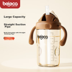 beleca straw bottle for big babies over one year old 2-6 years old anti-fall and anti-spray ppsu direct drinking bottle 330ml large capacity