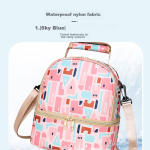 9i9 milk bag, ice bag, mommy bag, double-layer breast milk preservation, work insulation backpack, convenient to go out with blue ice A44