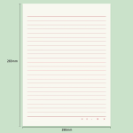 SIMAA single-line letter paper draft paper 16k/90 sheets thickened notebook homework book party application letter paper college student Chinese homework paper 8514 - Image 8