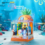 AREA-X Brick Area SpongeBob SquarePants Series Box Building Block Toy BOX Assembled Birthday Gift Pineapple House AB0023