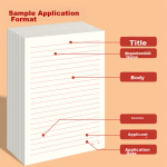 SIMAA 5 A4/20 sheets of letter paper application paper for joining the party single-line letter paper college student application note letter paper red horizontal manuscript paper - Image 5