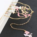 TaTanice bookmark national trend metal brass bookmark book page clip stationery small gift auspicious series bookmark 4 pieces gift box souvenir teacher birthday gift - Image 3