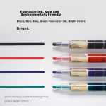 Deli 0.7mm black gel pen fountain pen signature pen office supplies frosted rod 12 pieces/box - Image 7