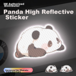 3M reflective stickers warning tape logo luminous stickers electric car motorcycle car scratch cover stickers diamond grade - Papa Panda 13.5cm*8.4cm (1 piece/bag) - Image 2