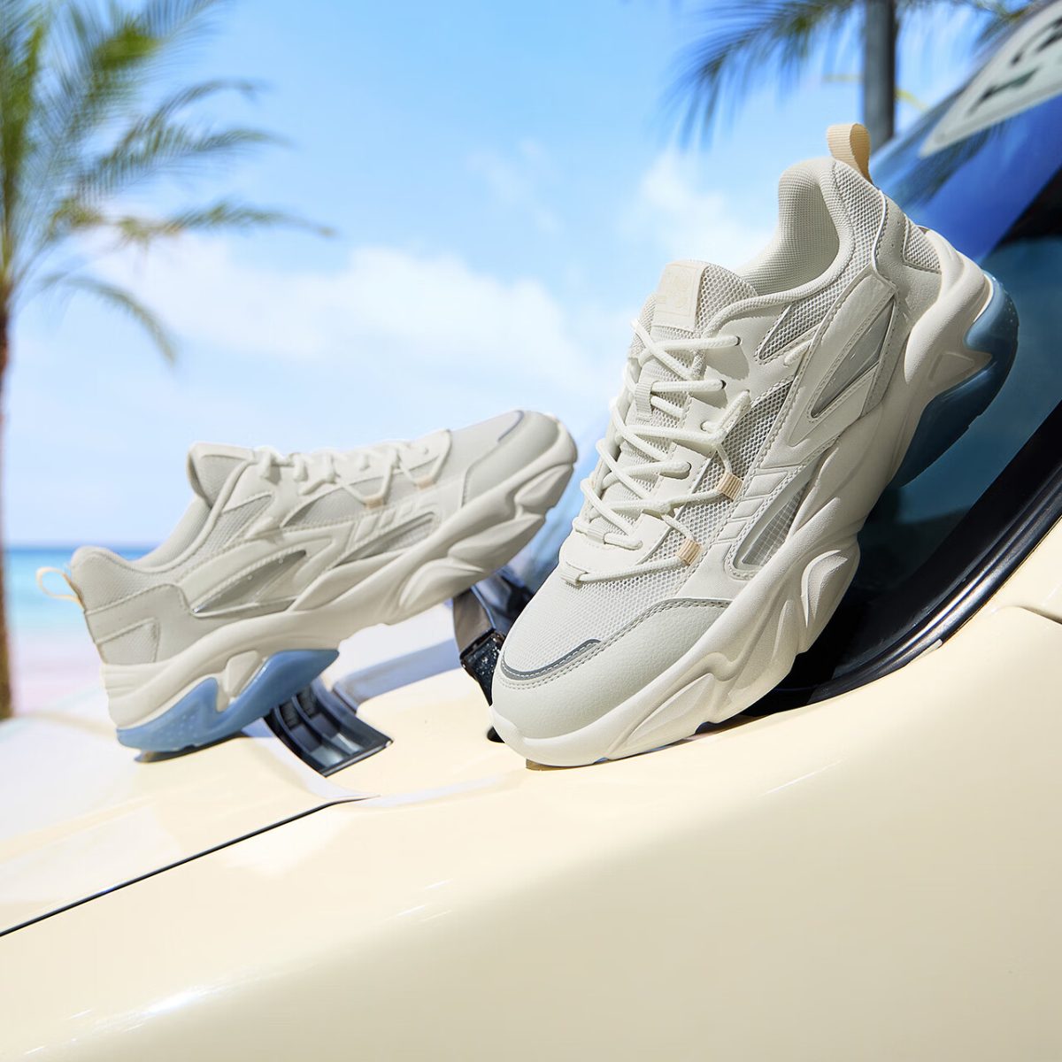 361° sports shoes men's shoes Feiyu summer mesh breathable thin casual lightweight running shoes men 672322231-5 - Image 3
