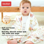 bledilait children's towel bath towel pure cotton breathable gauze bath towel newborn baby bath large towel set - Image 2