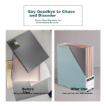 M&G stationery student subject bag A4 subject bag macaron color grid bag zipper bag information classification storage bag transparent test paper bag homework ticket bag stationery bag - Image 4