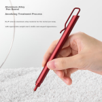[Essential for back to school] KACO red pen push gel pen 0.5mm signature pen office stationery red fountain pen five-pack K7 - Image 4