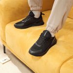 361° sports shoes men's leather mesh comfortable breathable classic simple versatile casual shoes 672516718-6 - Image 3