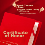 Kingdee Honor Certificate 10 Books 8K Suede Certificate Award Ceremony Use BCBQ502 with 15 Pages of Certificate Inner Core - Image 5