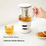 ankale health pot 600ml 316 stainless steel + high borosilicate glass office small mini multi-function stew all-in-one constant temperature kettle AJL-06Z01 with filter - Image 5
