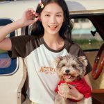 361° short-sleeved women's spring and summer round neck cute pet sports leisure loose breathable top T-shirt 662519112-3 - Image 2