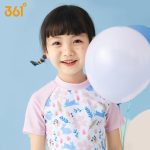 361° children's swimsuit female summer split print cute swimsuit small and medium-sized girls hot spring two-piece swimsuit - Image 7