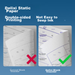 Deli Bering Sea blank voucher printing paper invoice version 240*140mm suitable for Kingdee UFIDA financial software blank document 500 sheets/pack 70g paper BR102 - Image 4