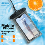 Best Coac mobile phone waterproof bag touch screen mobile phone case swimming drifting lanyard hanging neck suitable for takeaway rider special rainproof protective shell large diving hot spring universal black