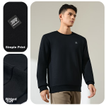 361° sweatshirt men's autumn and winter plus velvet warm round neck pullover sports casual jacket top 652344801D-6 - Image 2