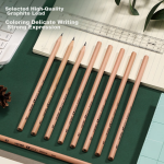 Dianshi pen deep sea cabin press neutral pen high value quick-drying 0.5mm bullet head black pen student exam brush pen office signature pen 0144 set 4 pens + 6 cores - Image 3
