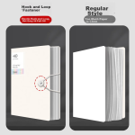 [Lowest price on the whole network] Langjie business notebook book thick notepad sheepskin notebook stationery buckle diary office meeting record book customized logo a5 black - Image 4